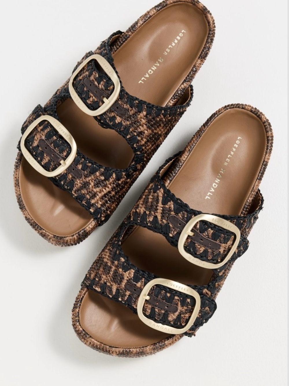 Brand NWT. Loeffler Randall Theo Leopard Two−Band Sandal
